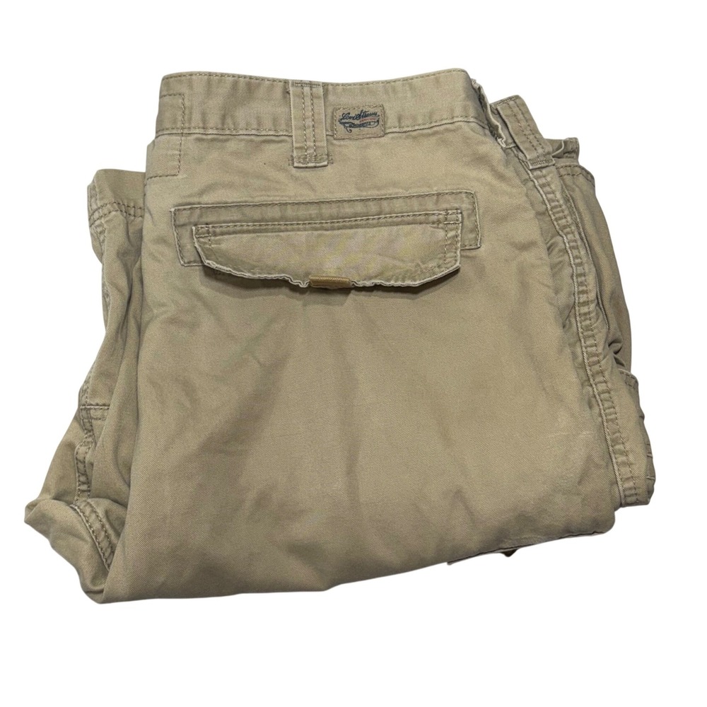 Levi Strauss Signature Cargo Shorts Men 38 Khaki Tan Cotton Utility Gorpcore Y2K